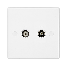 Flush Dimmers, Communication Outlet and Connection