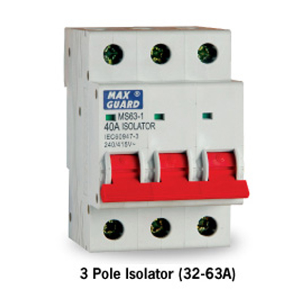 3 Pole Isolator (32-63A)
