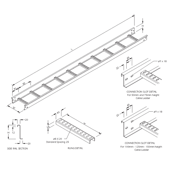 Steel_Cable_Ladder_01 Steel Cable Ladder – Straight