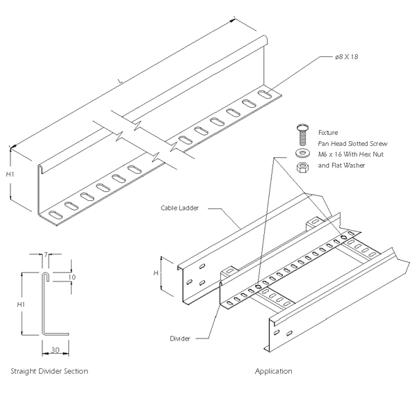 Steel_Cable_Ladder_14 Steel Cable Ladder – Straight Divider