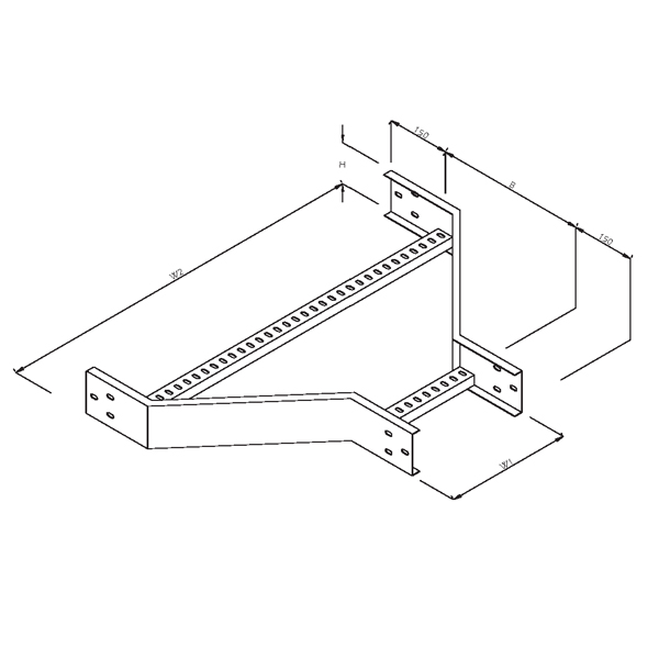 Steel_Cable_Ladder_32 Steel Cable Ladder – Straight Offset Reducer