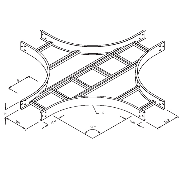 Steel_Cable_Ladder_65 Steel Cable Ladder – Equal Crosses