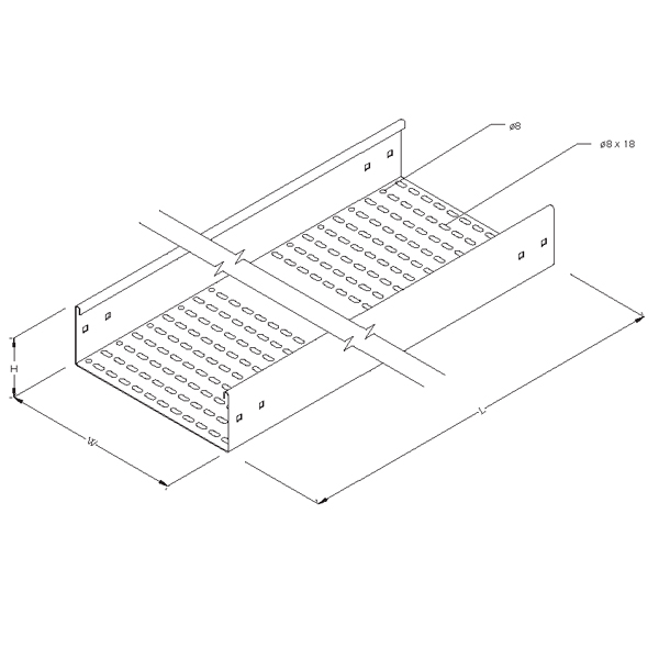 Steel_Perforated_Cable_Tray_06 Steel Perforated Cable Tray – Straight