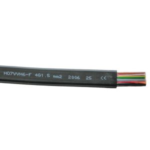 flat PVC-insulated cord H07VVH6-F acc. to VDE 0281-404