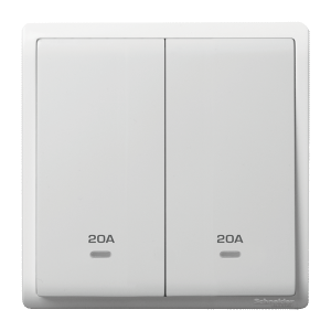 2 Gang Double Pole Switch